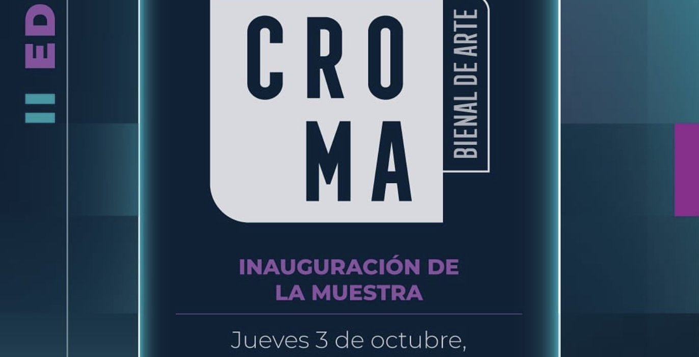 Invitation to the exhibition opening of the II edition of the CROMA Biennial of Art, held at the Costa Rica Country Club.